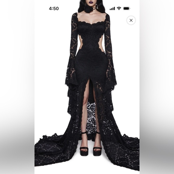 Dolls Kill Dresses & Skirts - Dolls Kill Widow Lace Dress
